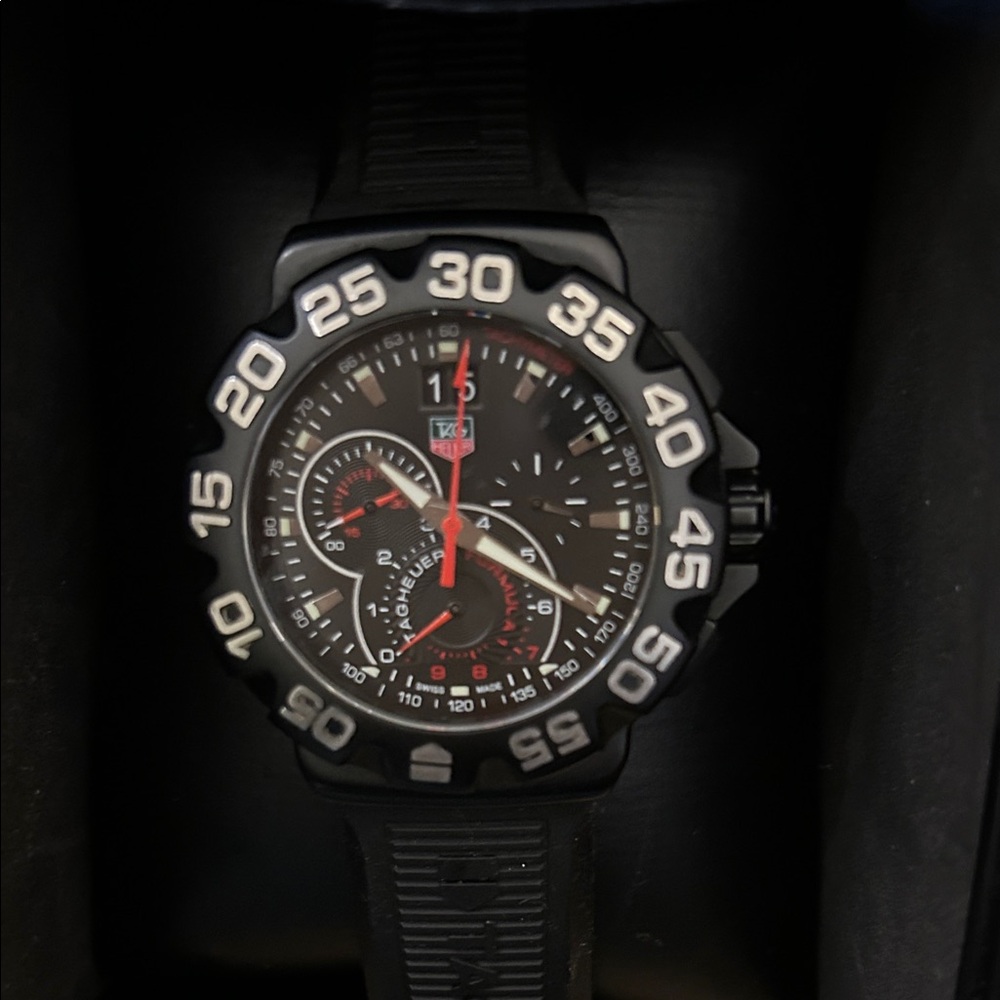 Tag Heuer Black and Red Men's Watch